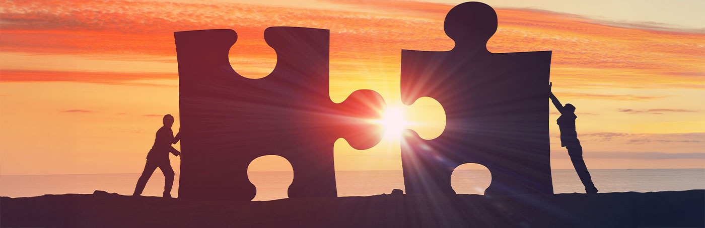 puzzle pieces fitting together